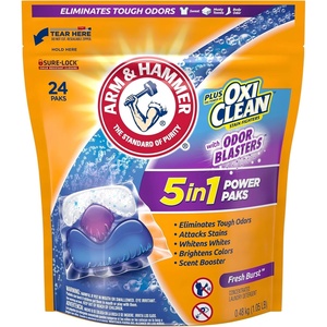 Arm & Hammer Plus Odor Blasters 5in1 42ct (4x42ct), 168 Count(Fresh Burst)