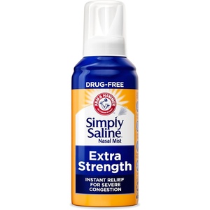 Arm & Hammer Simply Saline Nasal Mist Extra Strength, Severe Congestion, 1.6 Ounce