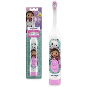 Gabby’s Dollhouse Kids Spinbrush Electric Battery Toothbrush, Soft Bristles(Toothbrush)