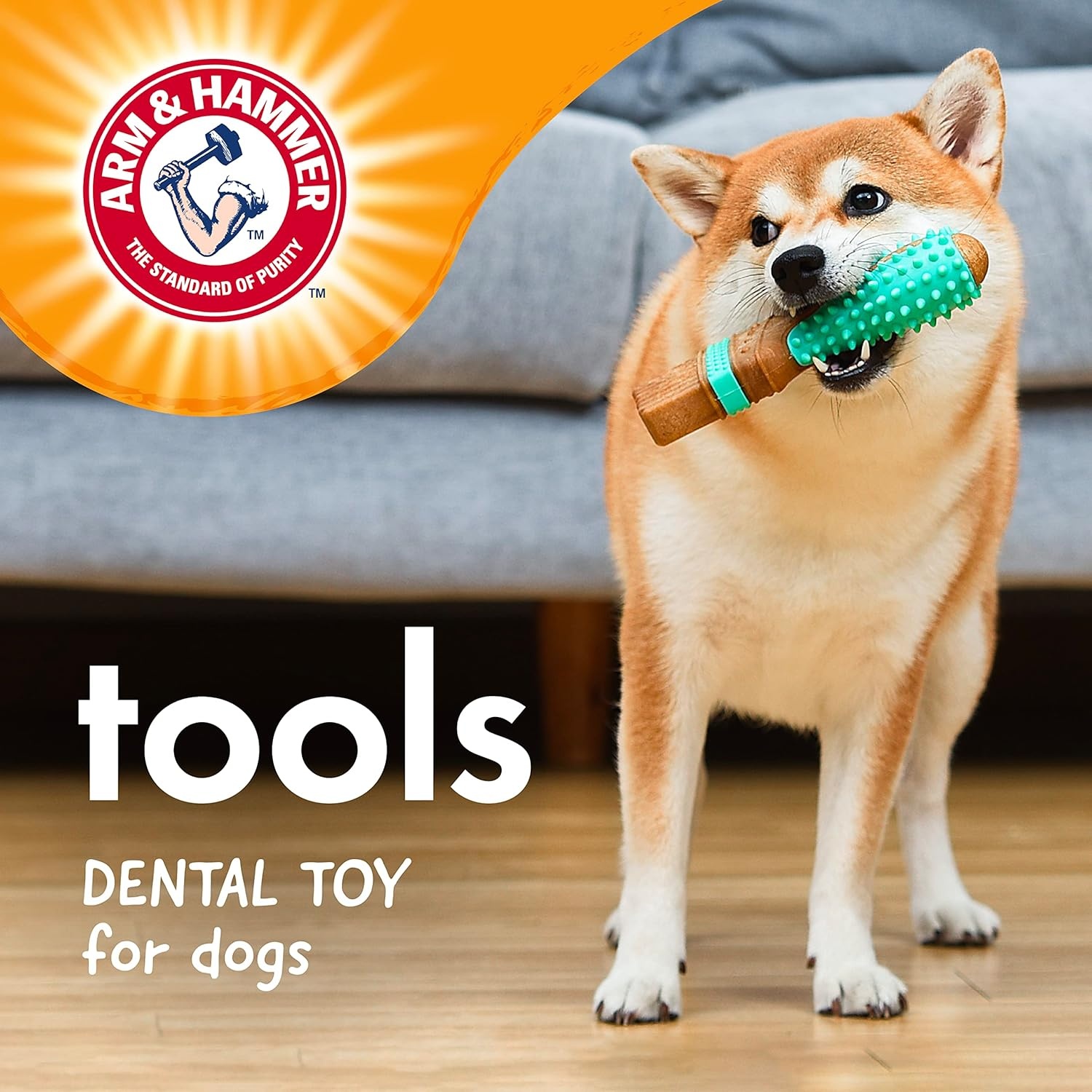 image:imageArm amp Hammer for Pets Chew Tools Collection Wood Blend Pliers Chew Toy for Dogs Compressed Wood with Baking Soda Safer amp Durable Alternative to Chewing Sticks 7 InchPaintbrush