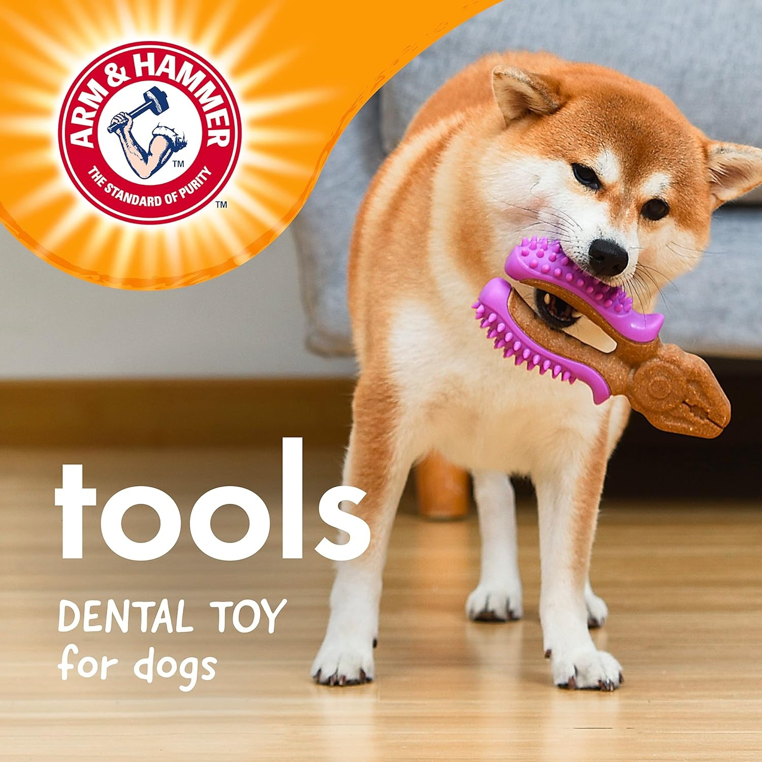 image:imageArm amp Hammer for Pets Chew Tools Collection Wood Blend Pliers Chew Toy for Dogs Compressed Wood with Baking Soda Safer amp Durable Alternative to Chewing Sticks 7 InchPliers