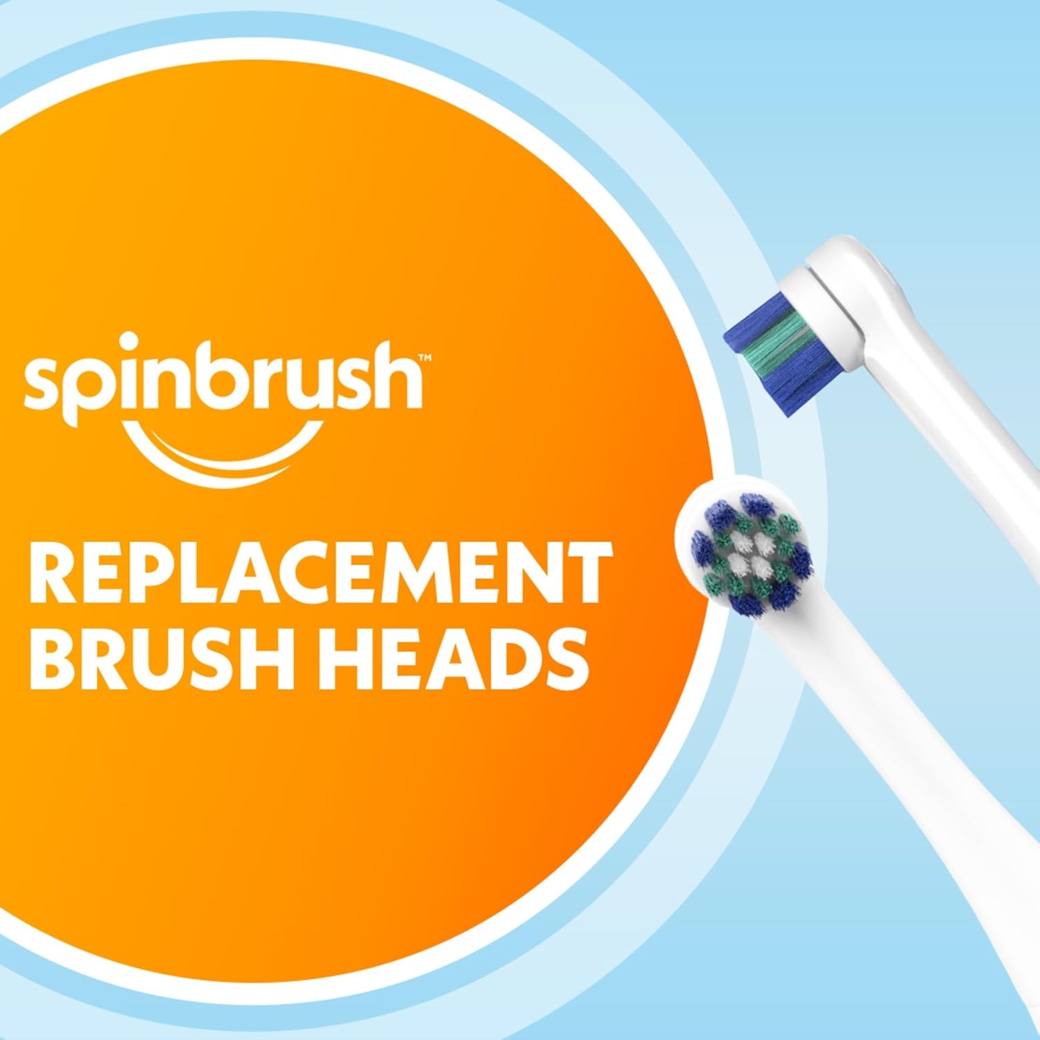 image:imageSpinbrush Kids Replacement Heads Soft Bristles 2Pack