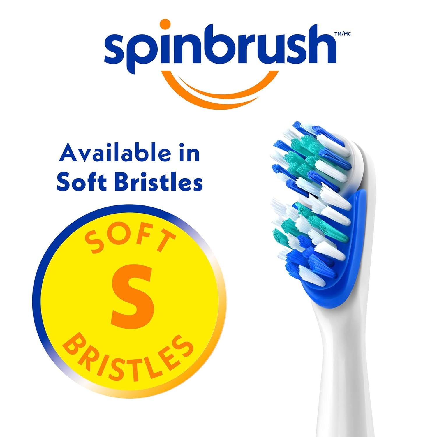 image:imageSpinbrush Pro Clean Replacement Heads Medium Bristles For Battery Toothbrush 2Pack